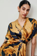 Mae Abstract Print Modal Dress - Image 4