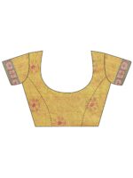 Multi Printed Silk Saree With Unstitched Blouse Piece - Image 7