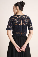 Navy Allure Crop Top - Image 6