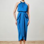 Pacific Blue Drape Dress