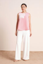 Petaline Embroidered Pink Top - Image 3