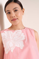 Petaline Embroidered Pink Top - Image 6