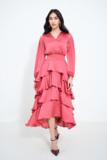 Rose Petal Cascade Dress