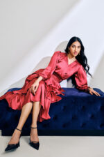 Rose Petal Cascade Dress - Image 4